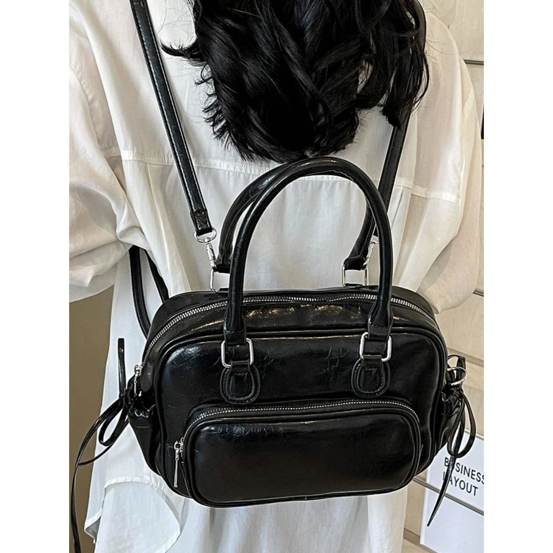 时尚百搭双肩包女2024夏季韩国ins潮流休闲小背包简约小众通勤包