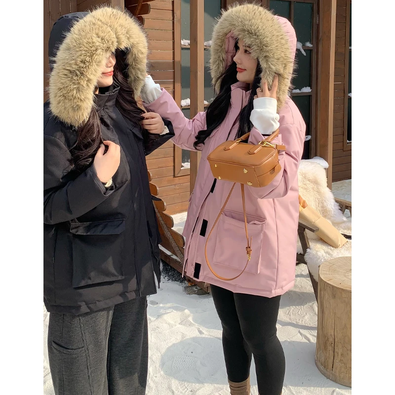 【暖冬】连帽派克羽绒服设计显立体度保暖保温羽绒服DM23486