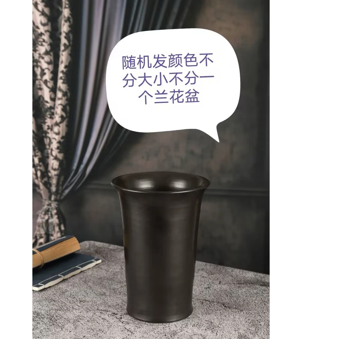 林博轩景德镇陶瓷专宠磨砂黑色现代简约花器