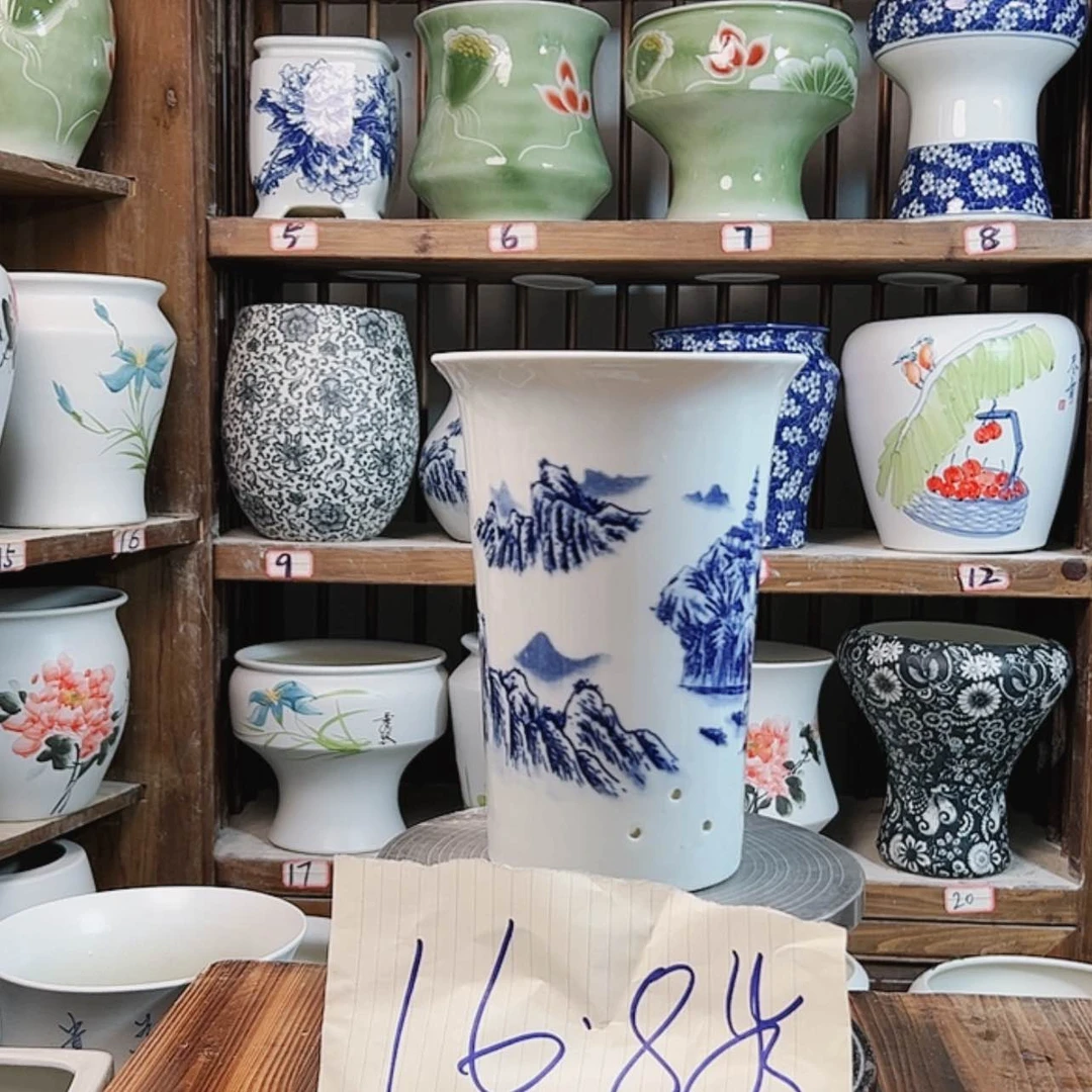 【闪购商品】陶瓷摆件兰花盆上水