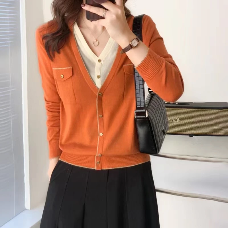羊毛针织衫春装打底衫女内搭高贵上档次直播间微胖洋气女装上衣夏