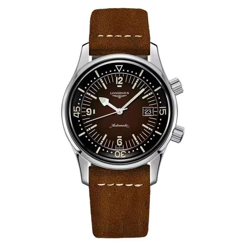 99新 Longines/浪琴 时尚复刻774/全套/表径42/男士腕表
