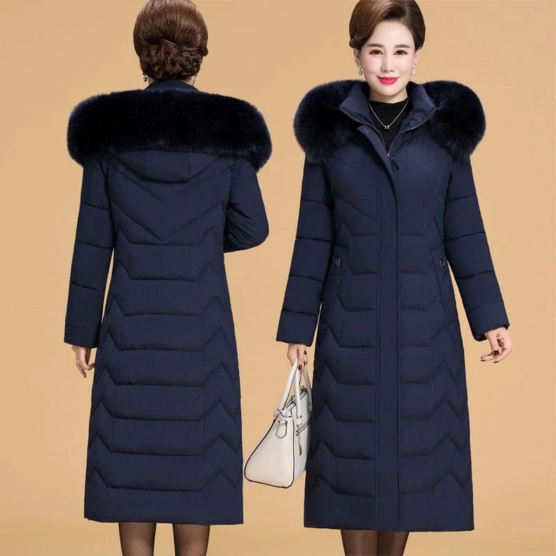 波司澄冬季妈妈装加厚羽绒衣2023新款中老年女装羽绒羽绒服长款过