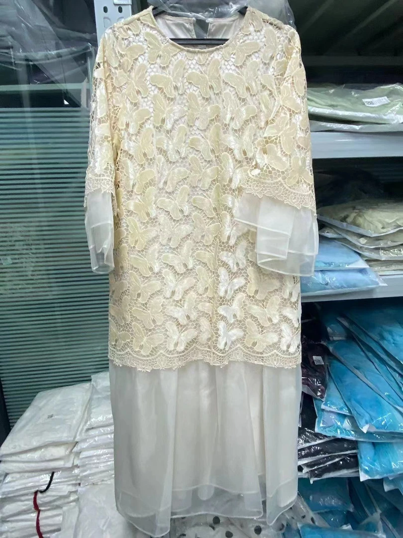 【Qian倩丝绒】重磅100桑蚕丝连衣群24-8052