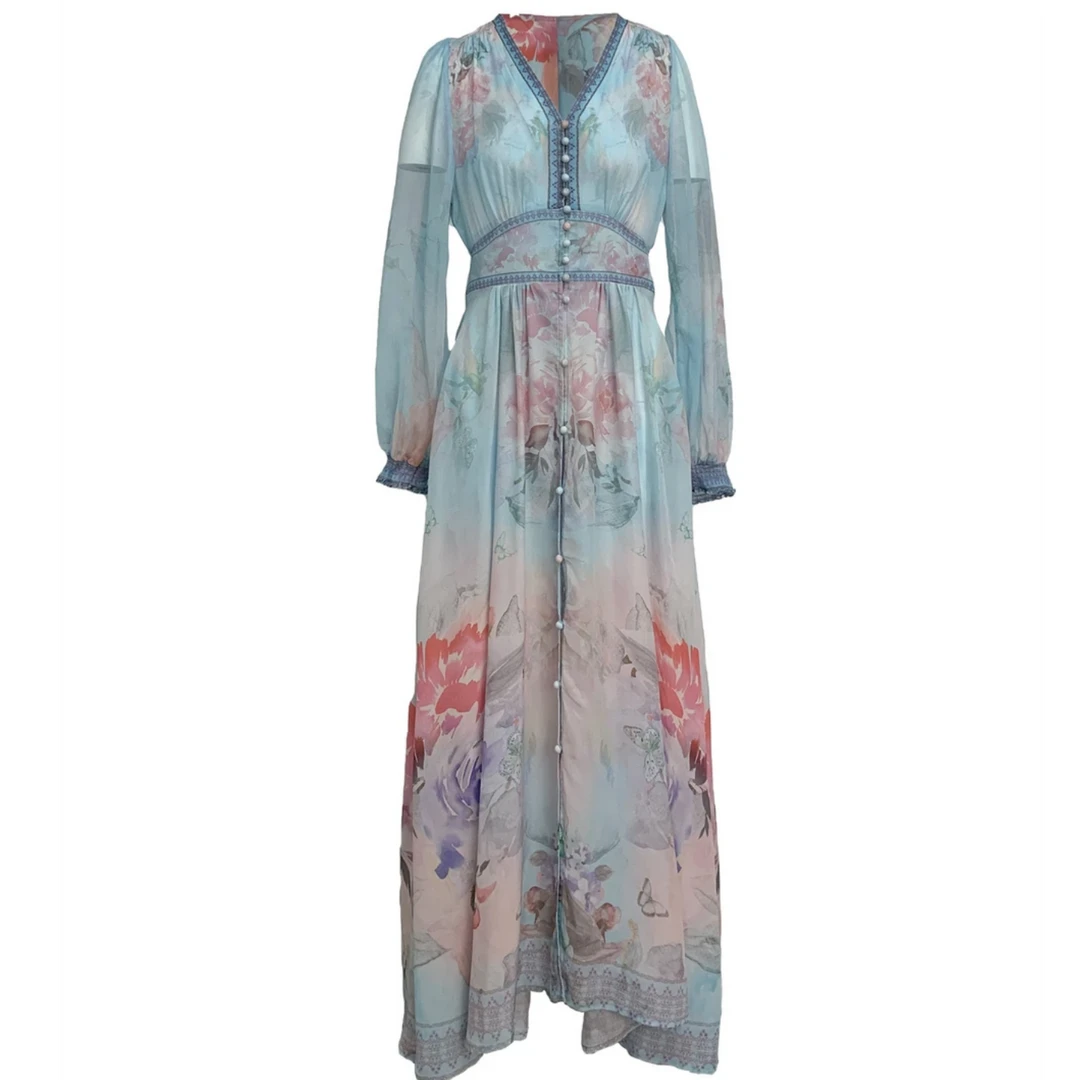 北海道重磅100桑蚕丝连衣裙YR24D192-15