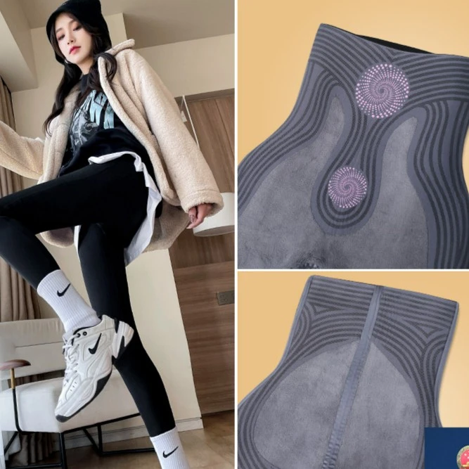 热力感塑形加绒悬浮打底裤女外穿2025冬季加厚收腹提臀保暖芭比裤