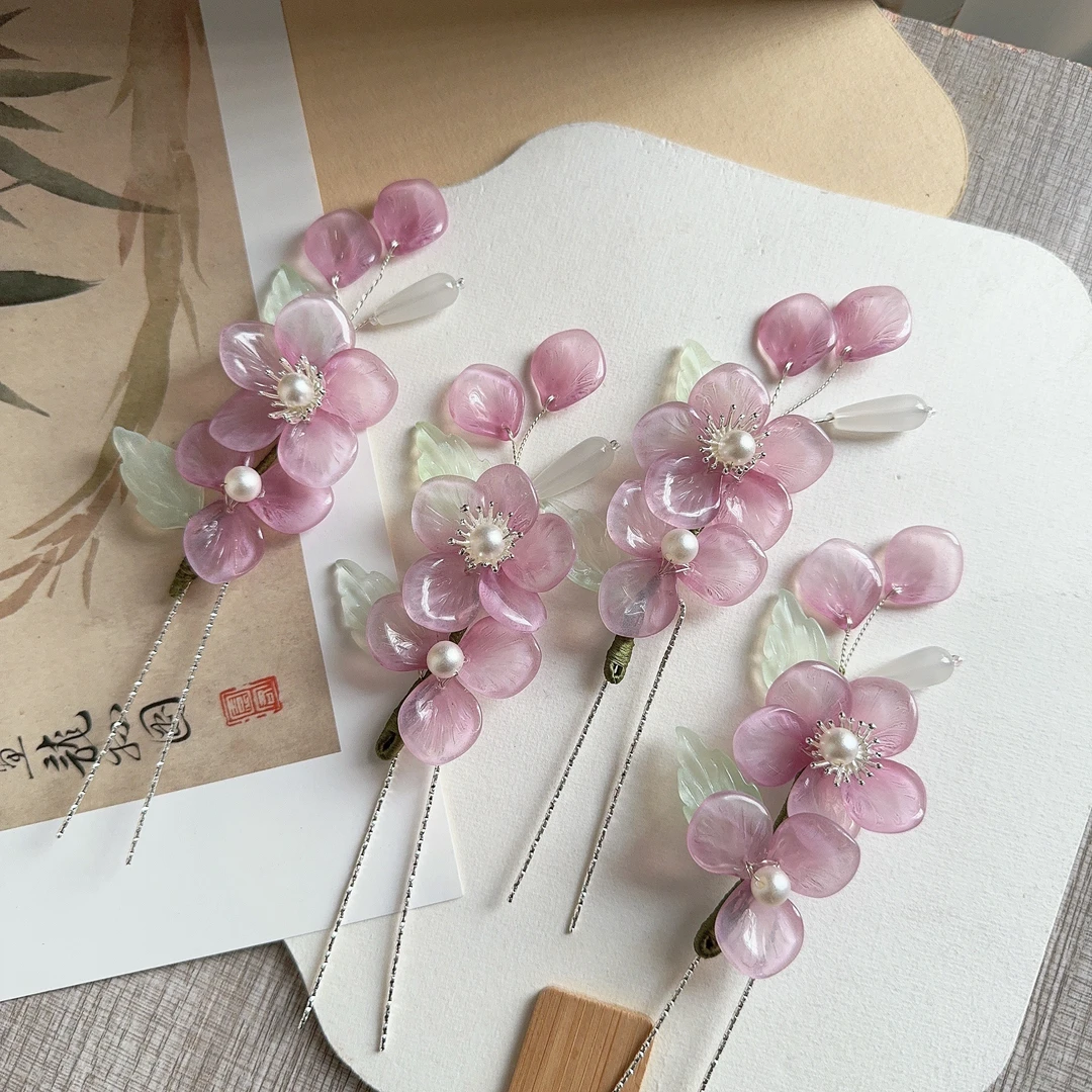 【紫兰花】琉璃古风汉服配饰