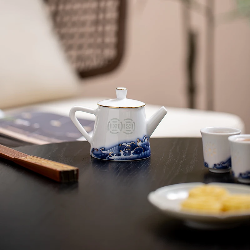 玉柏玲珑-福海生财茶具(9头茶具）