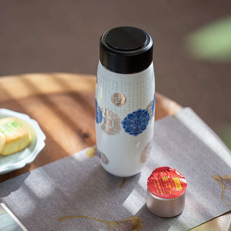 玉柏玲珑-富贵祥和测温杯