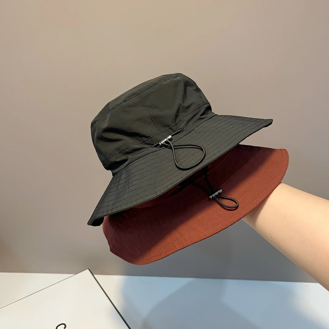 渔夫帽子男女潮牌韩版街头夏季遮阳防晒户外百搭抽绳速干平顶盆帽