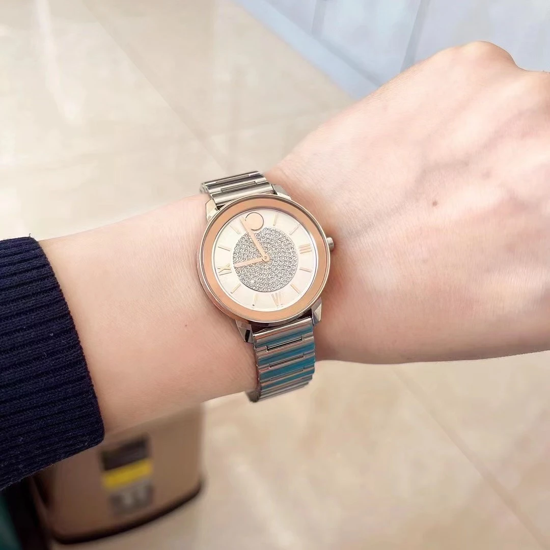 MOVADO/摩凡陀满天星时尚气质女士石英手表 表盘直径32mm 3600773