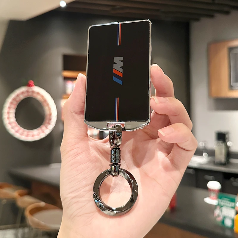 适用宝马卡片钥匙套3系5系简约壳国产x5l真皮7系4系x7高档商务扣