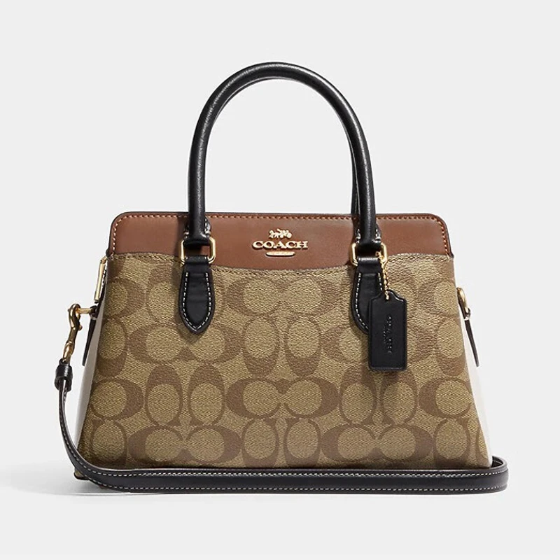 COACH/蔻驰CH287 IME7V DARCIE经典女士棕拼小号戴妃女包26*17*11