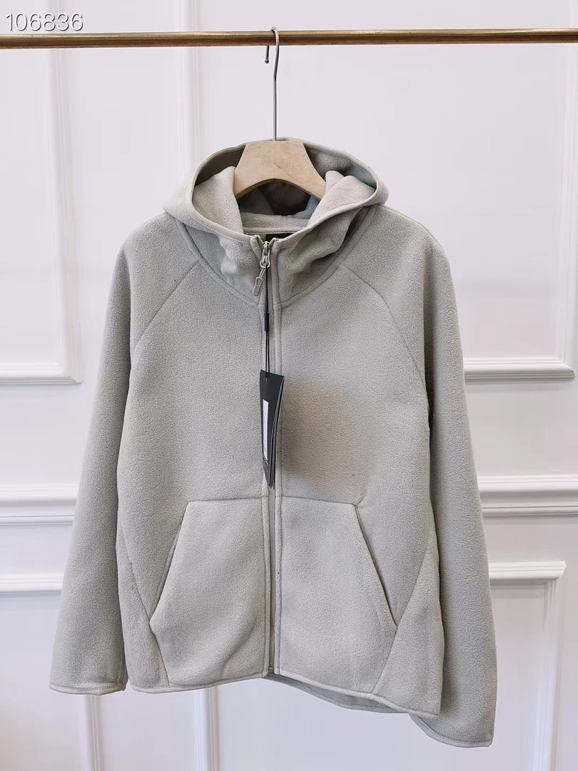 情侣户外休闲摇粒绒夹克卫衣连帽款9818#