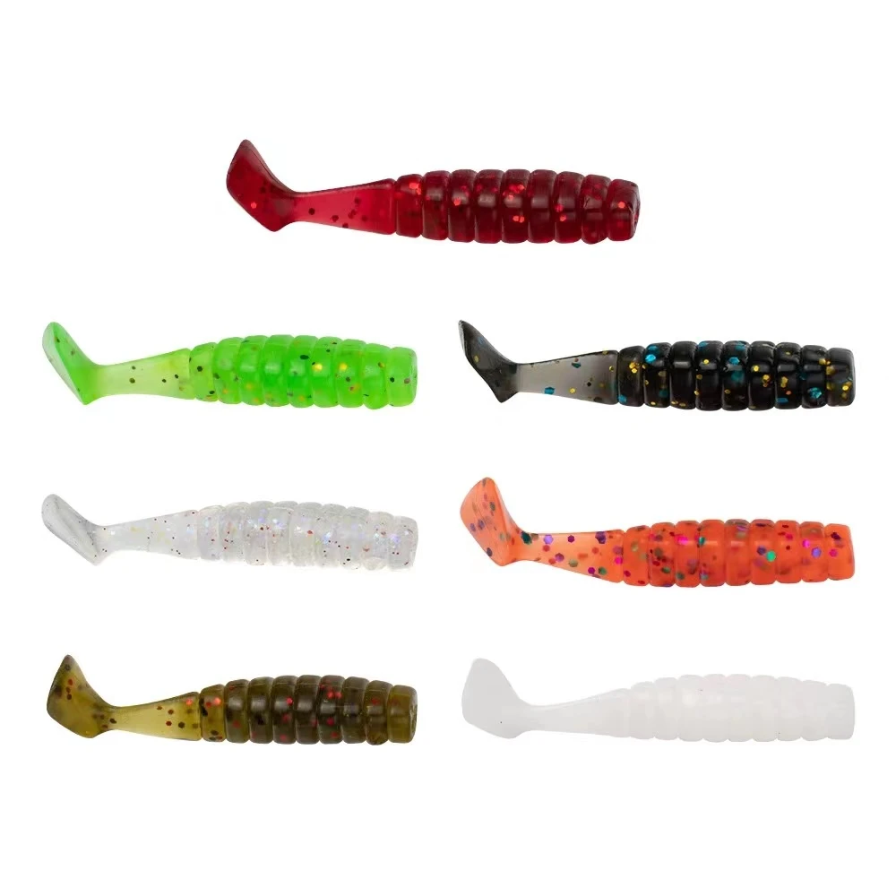 【贵人路亚】路亚波动鱼T尾软饵溪流微物根钓钩鳜鱼鲈鱼假饵