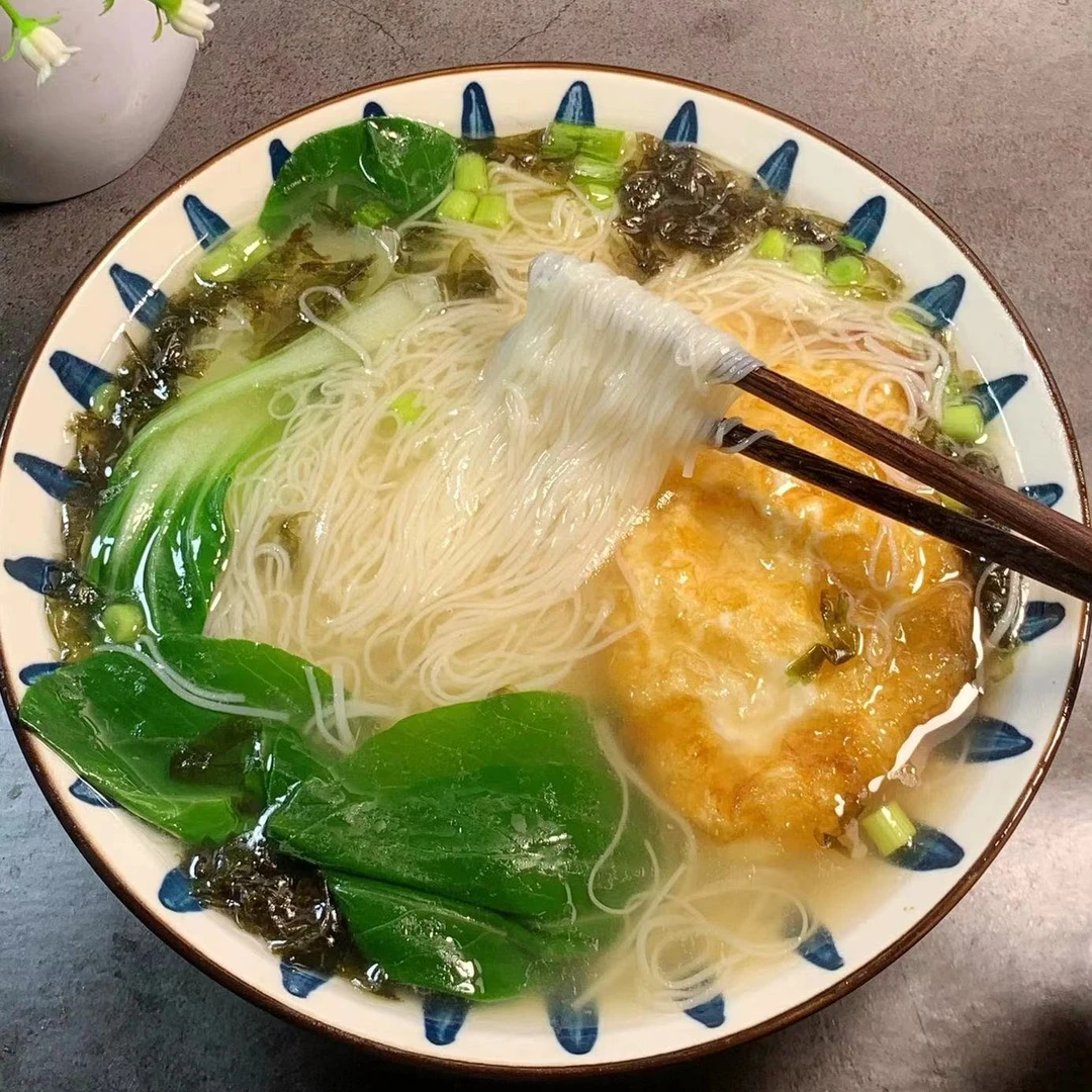 拾味匠【申大哥夫妇推荐 】手工发酵面条细面空心贡面挂面宫面1200g