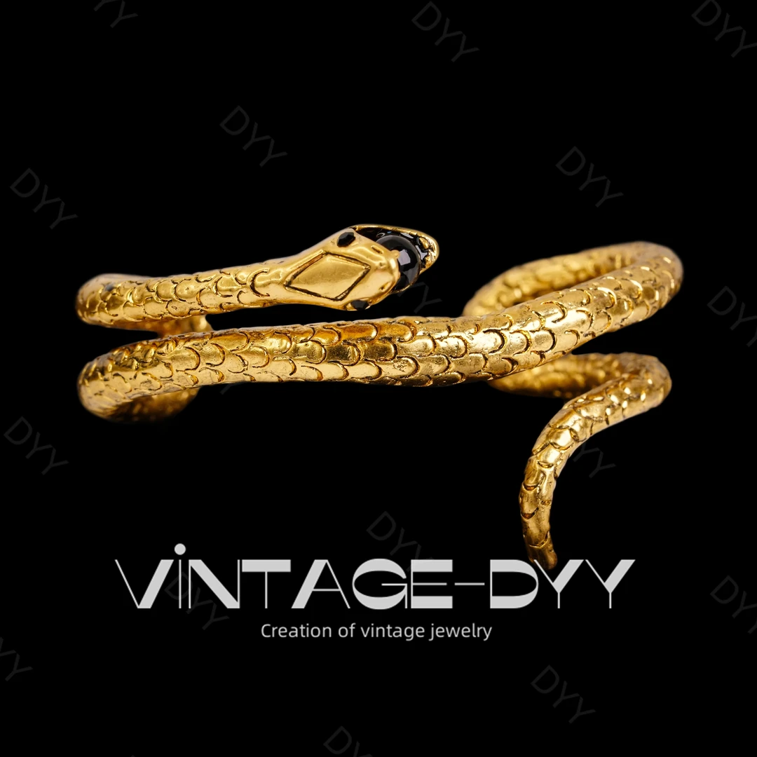 合金手镯 vintage复古蛇形缠绕显气质时尚手镯