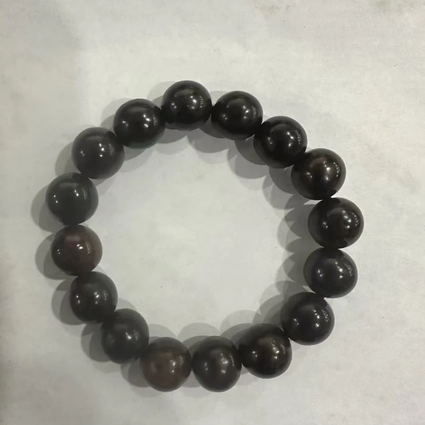 P58 黑金菩提异型手串1.3cm+