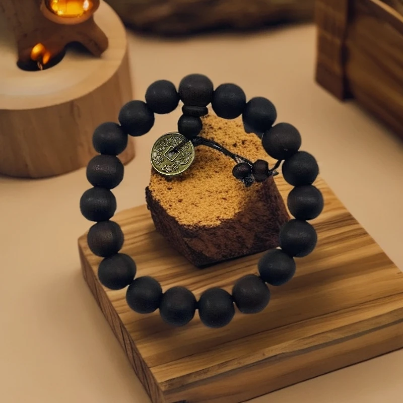 T37 雷击枣木1.1cm单圈手串