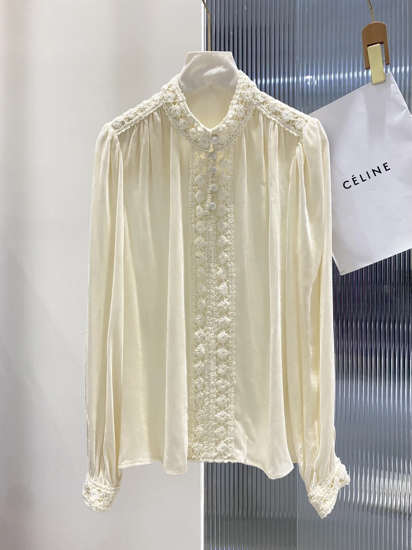 MG 白色小众设计感时尚气质法式上衣