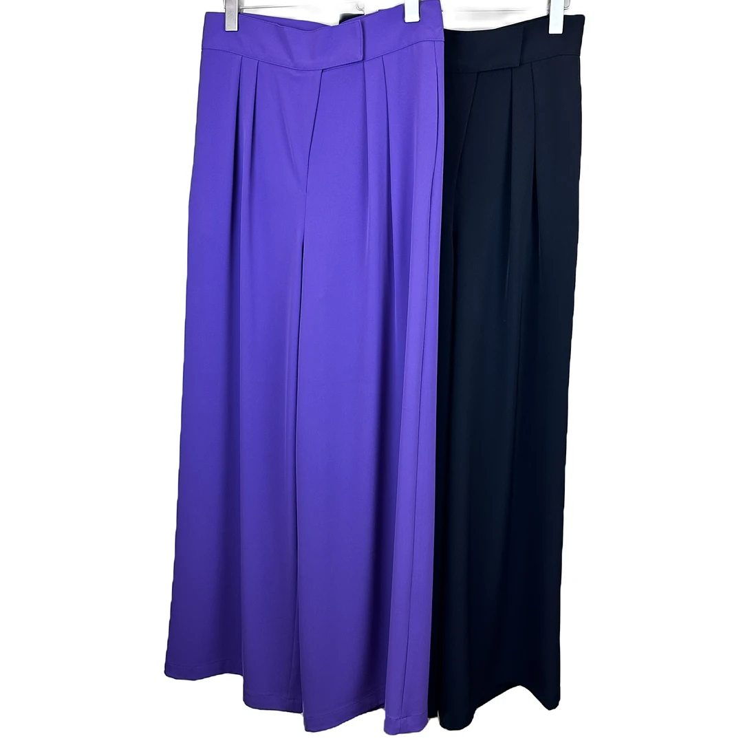 MG 设计感高腰气质显瘦时尚垂感阔腿西装裤子