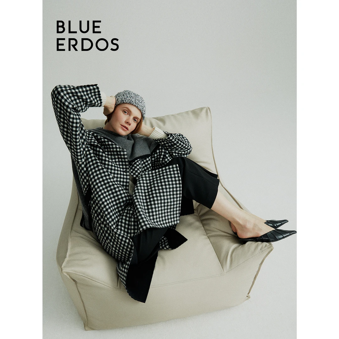 【100%绵羊毛】BLUE ERDOS秋冬高级感高智感双面呢大衣B246K5003