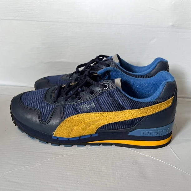 42码 彪马低帮跑步鞋 Puma 男款藏蓝黄