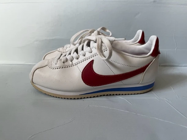 36.5码 耐克低帮跑步鞋 Nike Cortez 女款白红 公价799