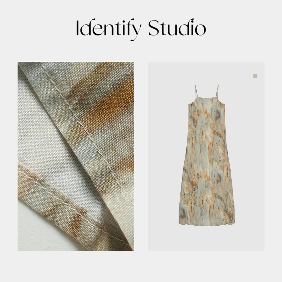 香香【花青山】春夏款吊带裙无袖中式连衣裙