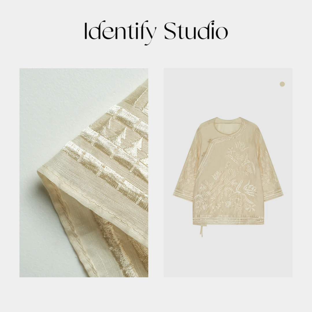 香香【流花上衣】春夏套装新中式上衣