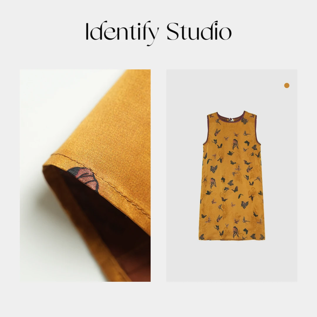 香香【古色古香】背心裙新中式连衣裙蝴蝶春夏长裙