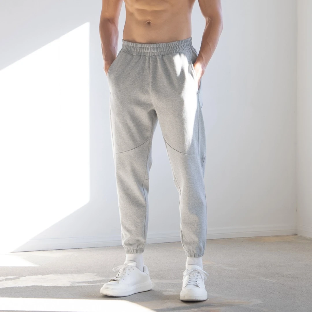 DRIOTOPIA秋冬新品空气层长裤男户外运动束脚裤宽松保暖休闲裤