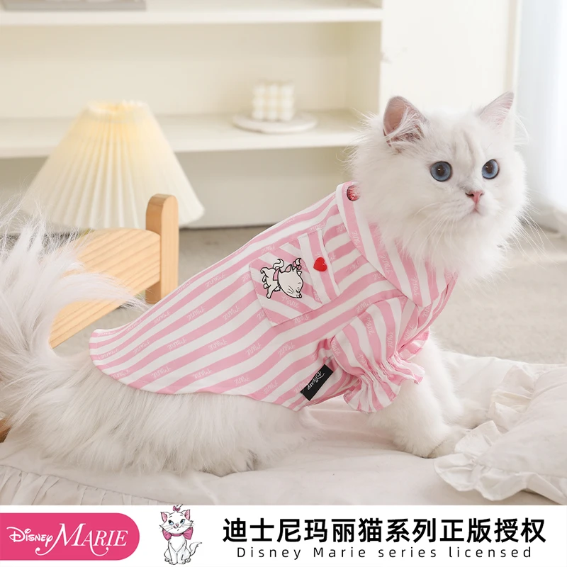 Disney/迪士尼玛丽猫系列猫咪睡衣夏天英短小猫咪防掉毛宠物衣服