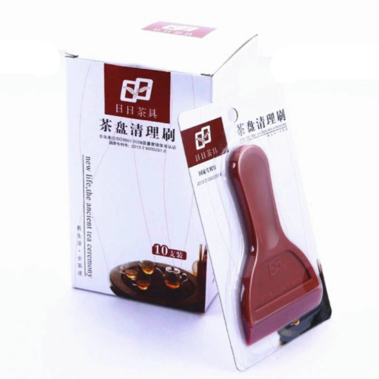 茶盘清洁刷子刮水茶刷茶盘扫刷茶渣茶道茶水刷刮水板家用茶具毛刷