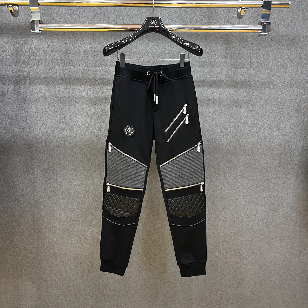 PLIPHPP PLEPN正品PP 高街机车赛车风 高奢时尚男士秋冬卫裤K5508