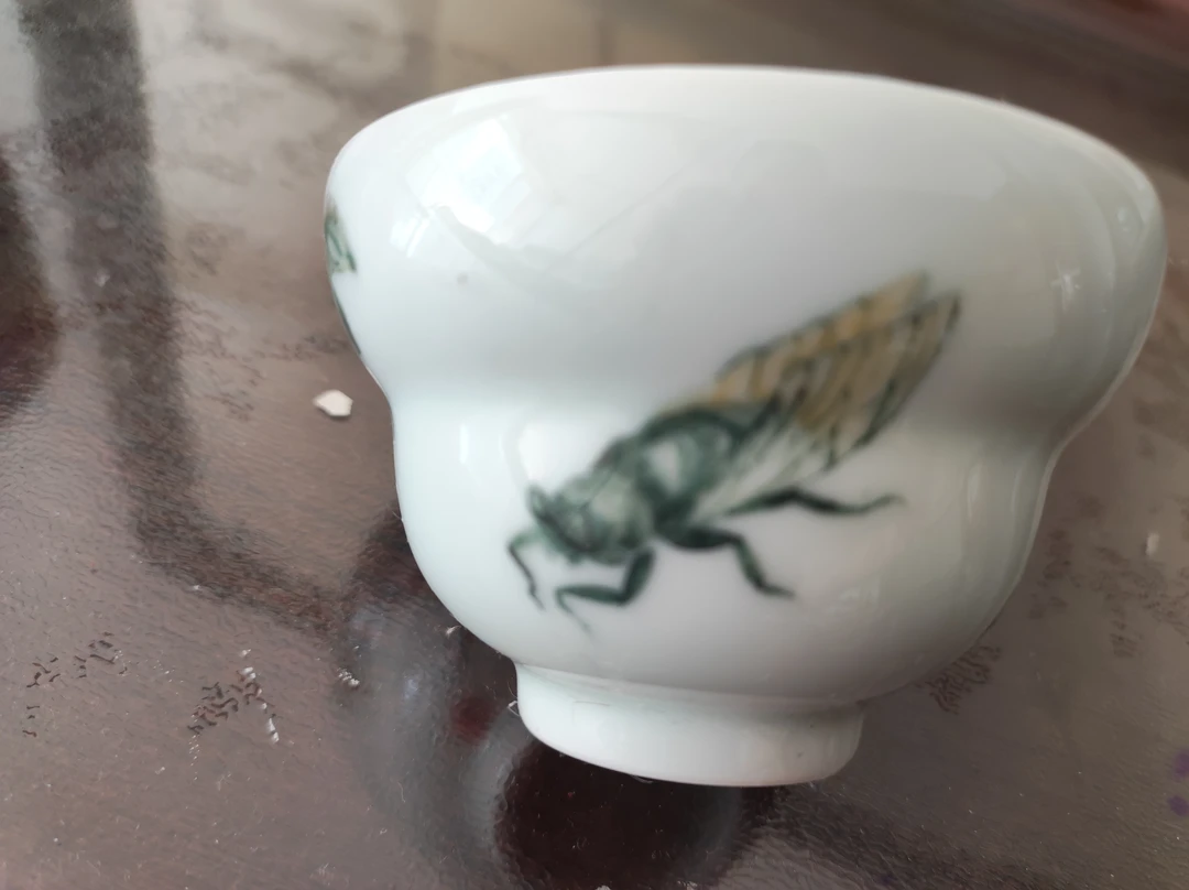 110ml葫芦杯(陶瓷)(外面手绘齐白石草丛系列画面)