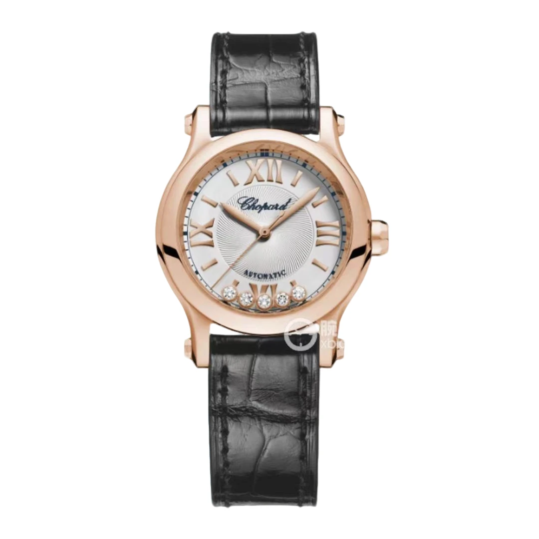 99新 Chopard/萧邦 快乐钻五钻/2022年全套/表径30mm/女士机械表