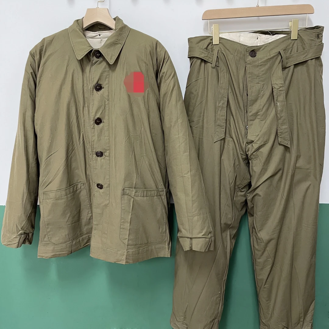 *可拆卸棉衣棉裤套装保暖冬季工装宽松上衣裤子休闲男女男外套款