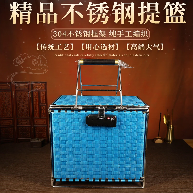 蟋蟀蛐蛐用具用品不锈钢精品提篮户外收虫收卖蛐蛐高档不锈钢篮子