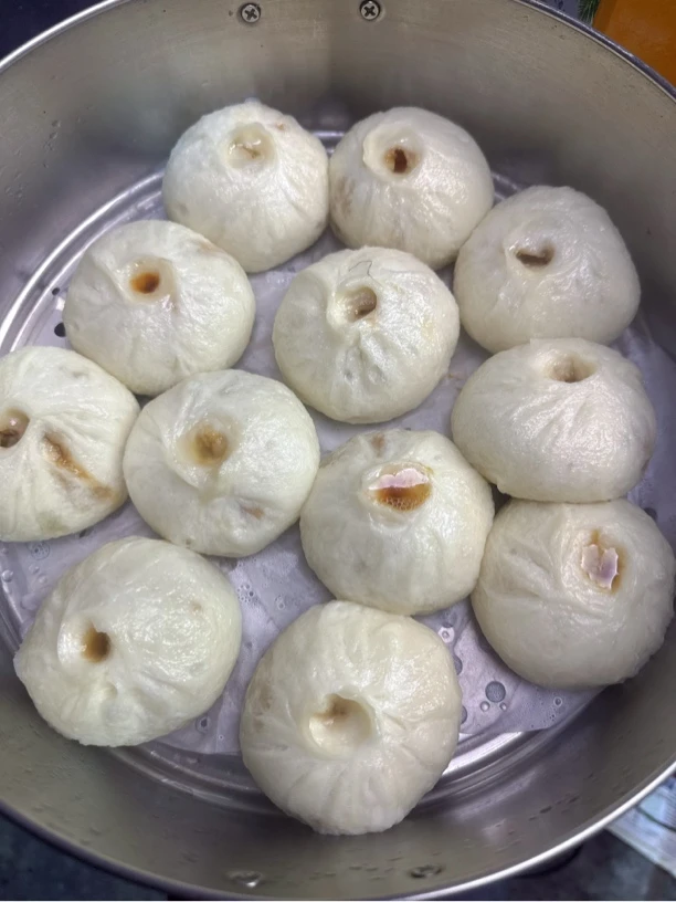 蒸当鲜黑猪肉包子420克一袋6个*3袋