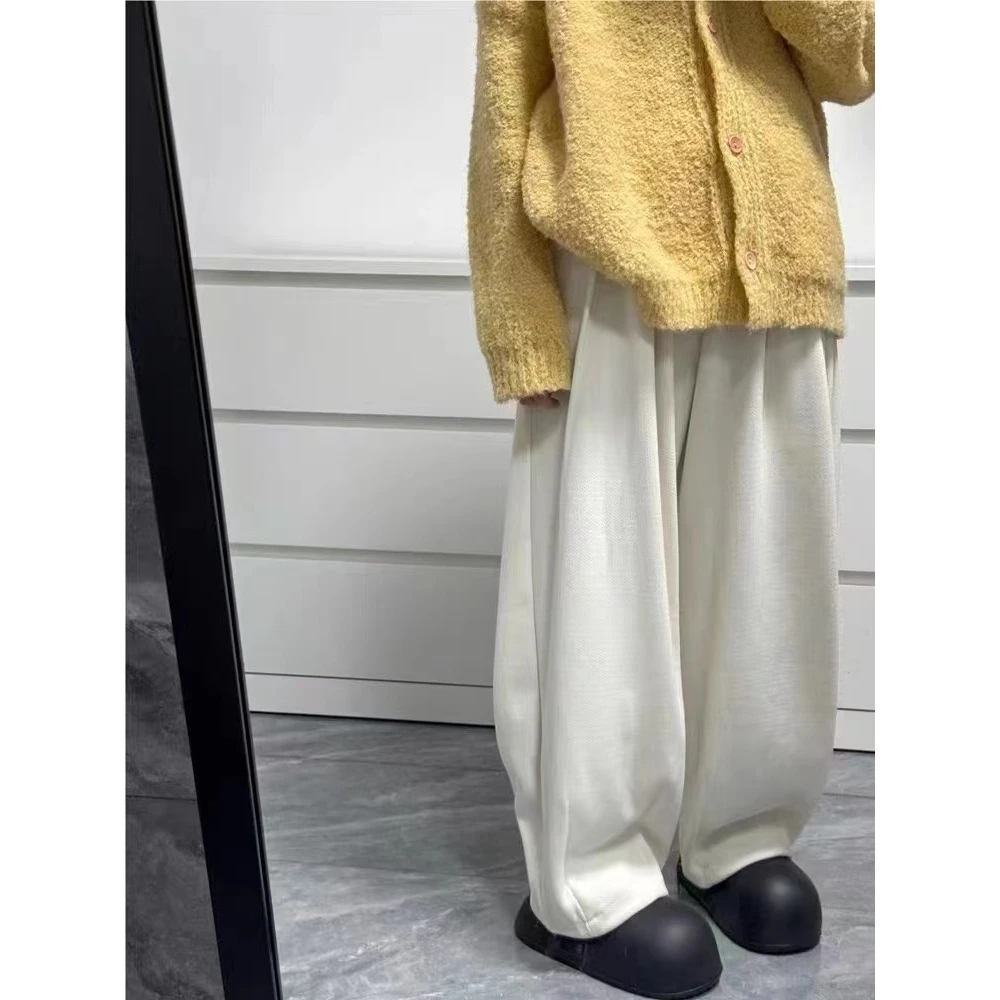 （嘻宝）2024新百搭气质显瘦垂感阔腿休闲裤8551