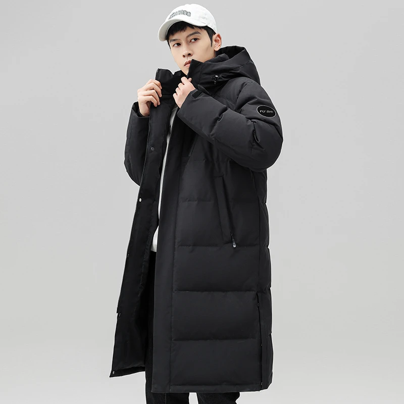 波司登冬季新品羽绒服高品质保暖白鸭绒长款情侣装外套工装羽绒服