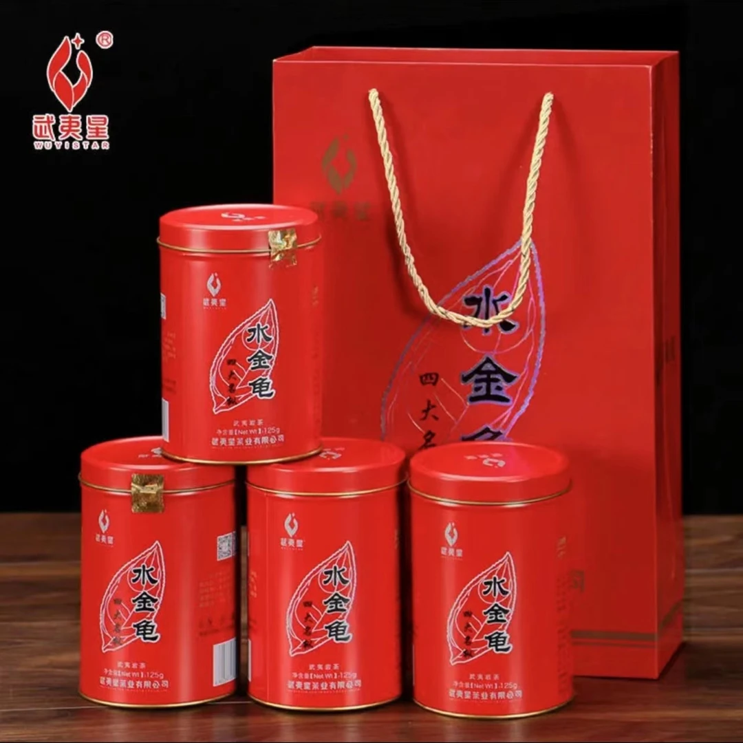 WUYISTAR/武夷星武夷岩茶水金龟大红袍125克罐装武夷山浓香型春季
