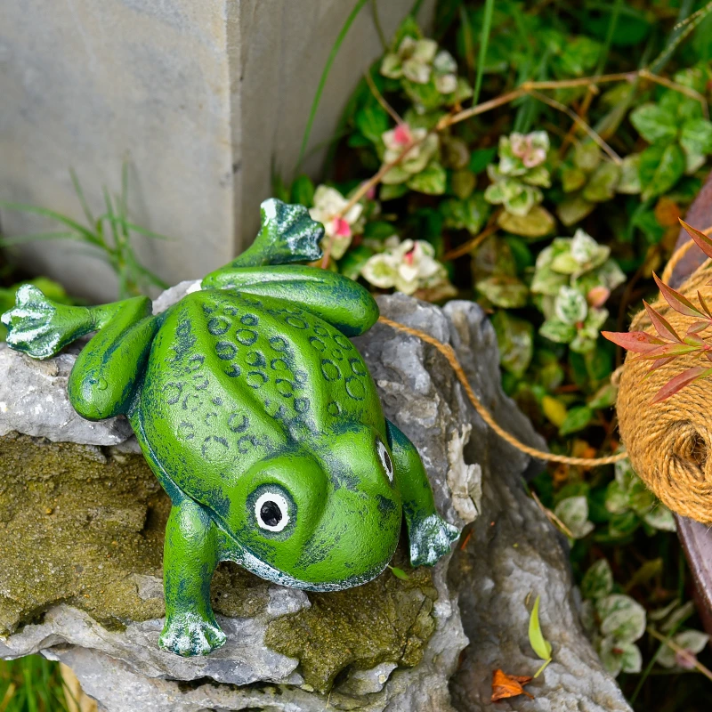 Sungmor 创意青蛙收纳罐进门口玄关摆件客厅茶几动物钥匙盒装饰品