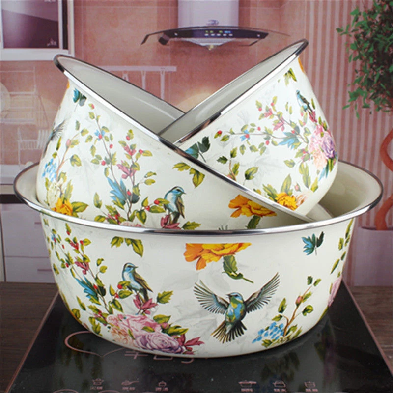 珐琅搪瓷三件套盆24.28.32公分口径