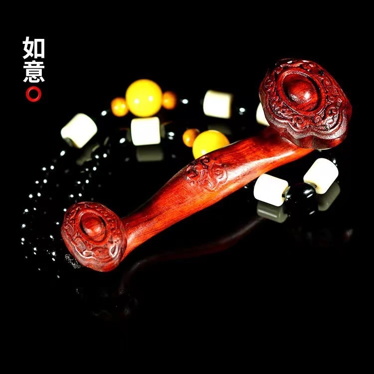 纯实木雕刻【如意】如意 手把件实木雕刻摆件装饰品文玩手把件