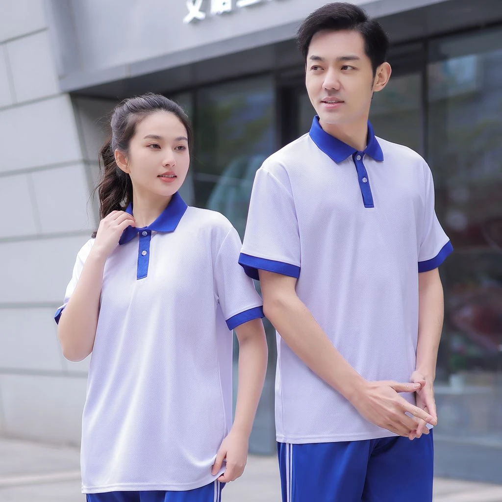 匆匆那年同款校服套装学院风初高中学生班服男女速干蓝白短袖长裤