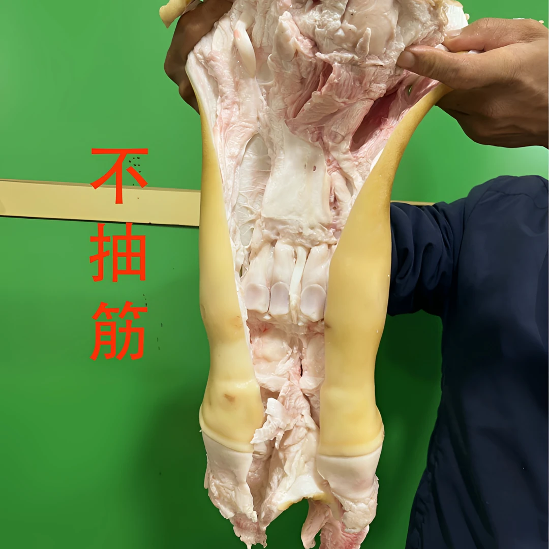 新鲜去骨牛蹄筋整根火烧毛原生态不抽筋小黄牛去骨牛蹄筋3斤4斤