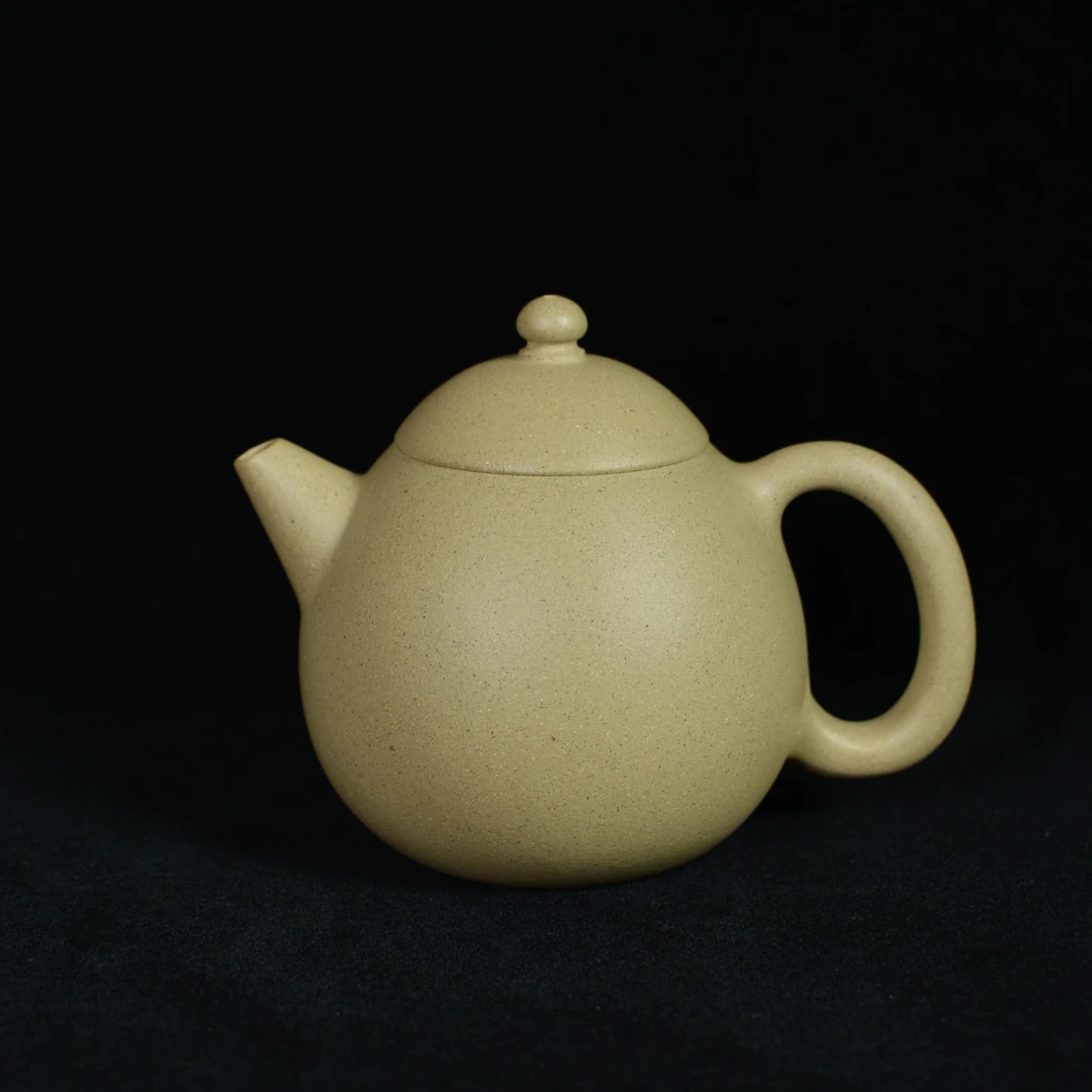 龙蛋紫砂壶 黄龙山原矿本山绿泥 手工制作 约245cc