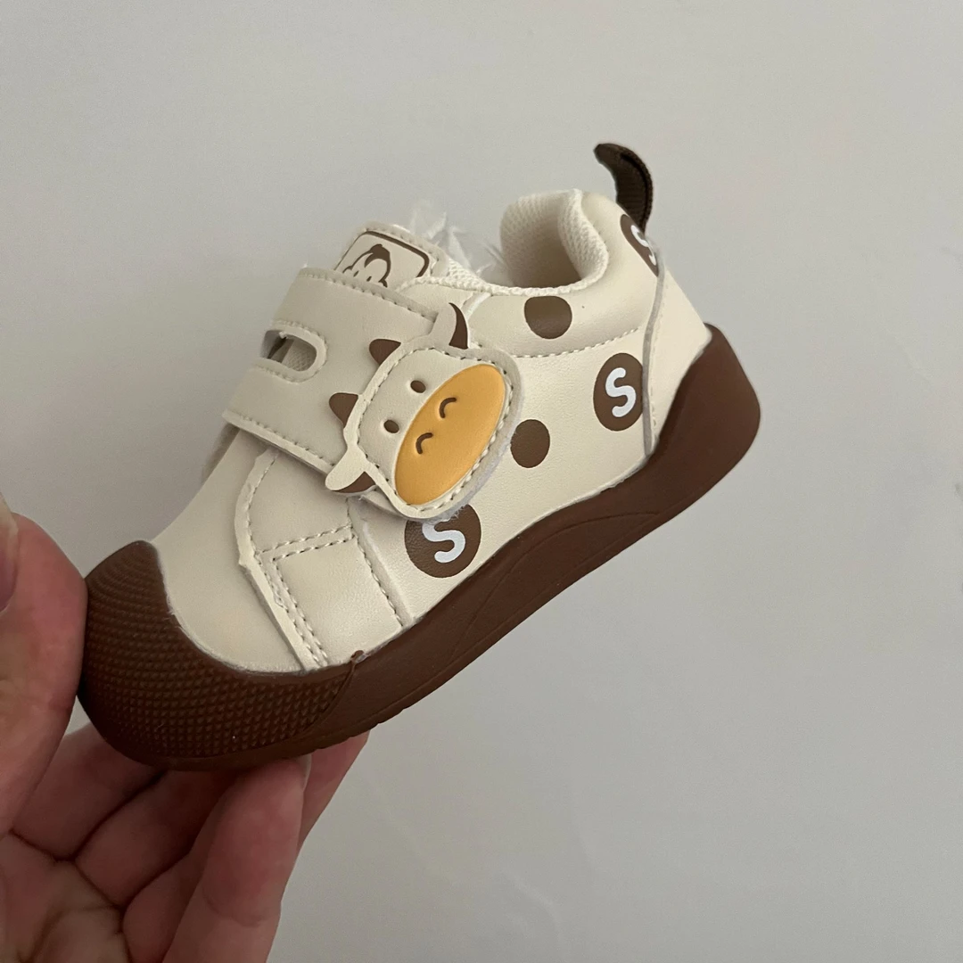 24Q7193全皮面小奶牛机能学步鞋